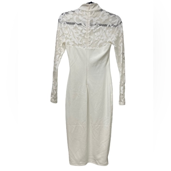 Nookie Lady Lace Midi Dress in White Medium - Picture 5 of 14
